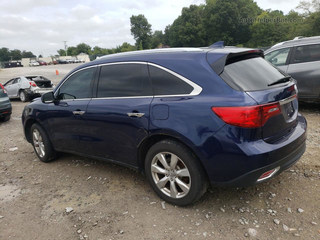 2016 Acura Mdx Advance Blue vin: 5FRYD4H9XGB062145