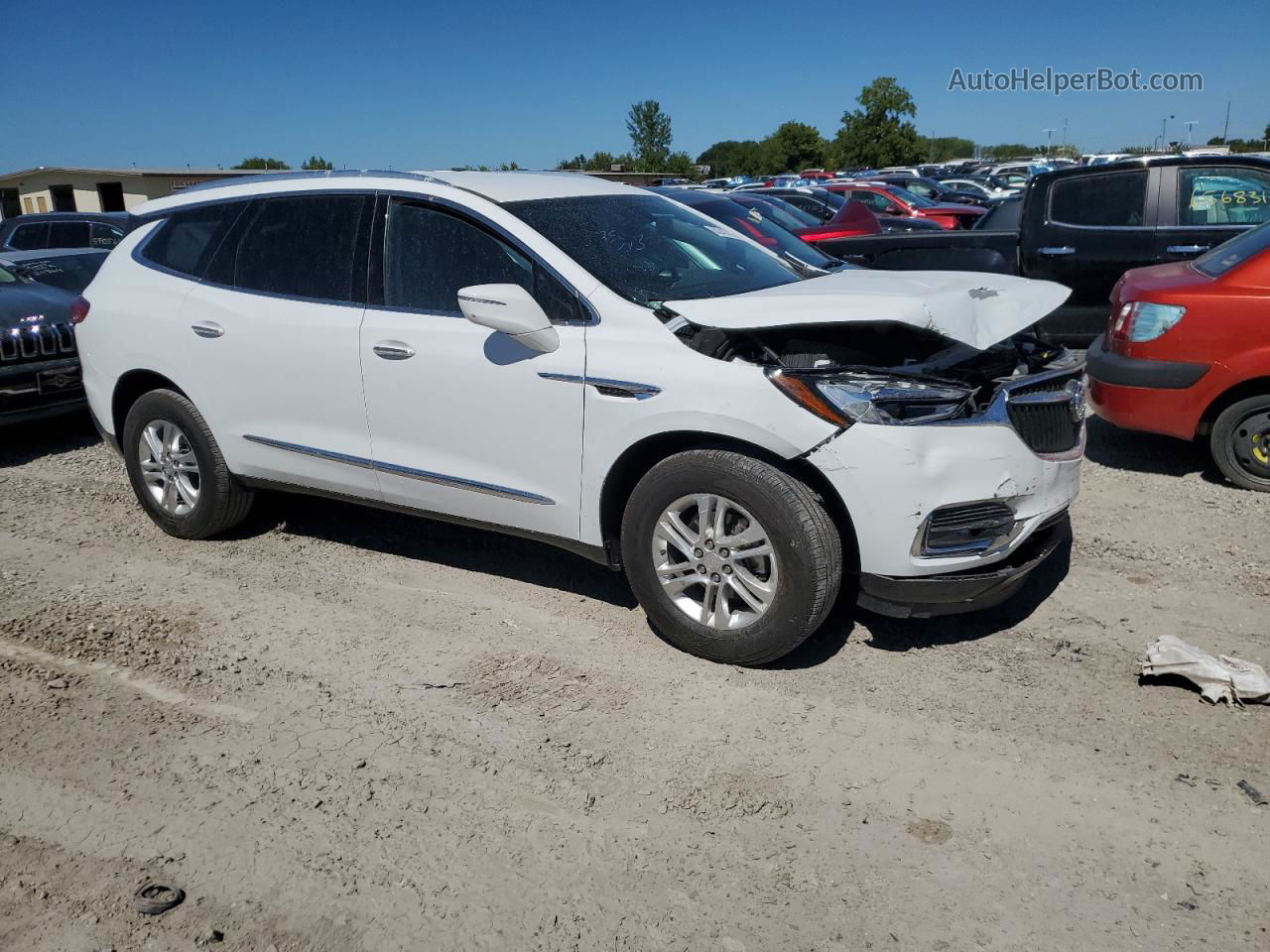 2019 Buick Enclave Essence Белый vin: 5GAERBKW9KJ221460