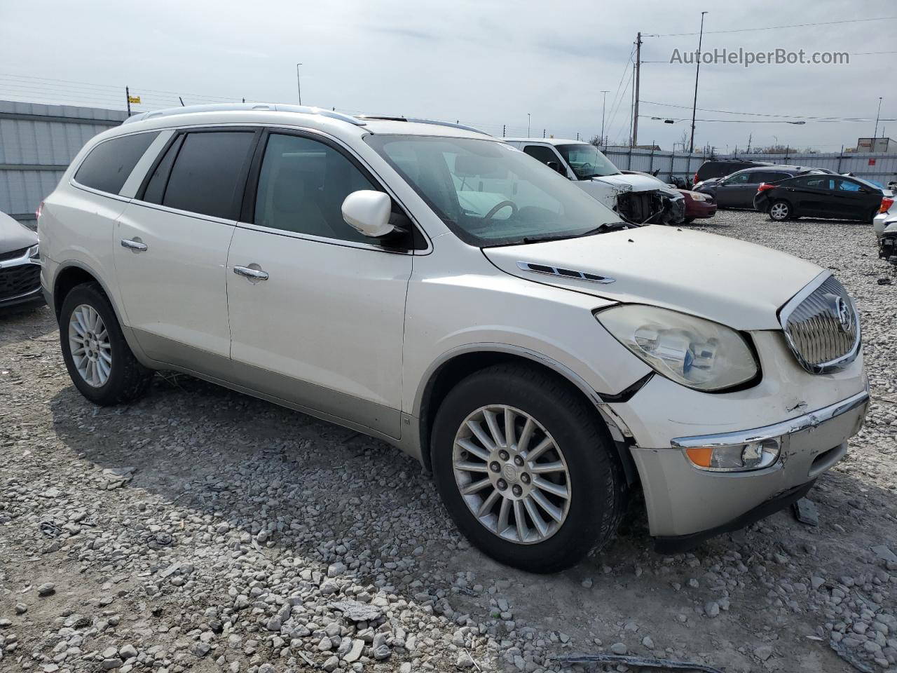 2010 Buick Enclave Cxl White vin: 5GALRBED5AJ220774