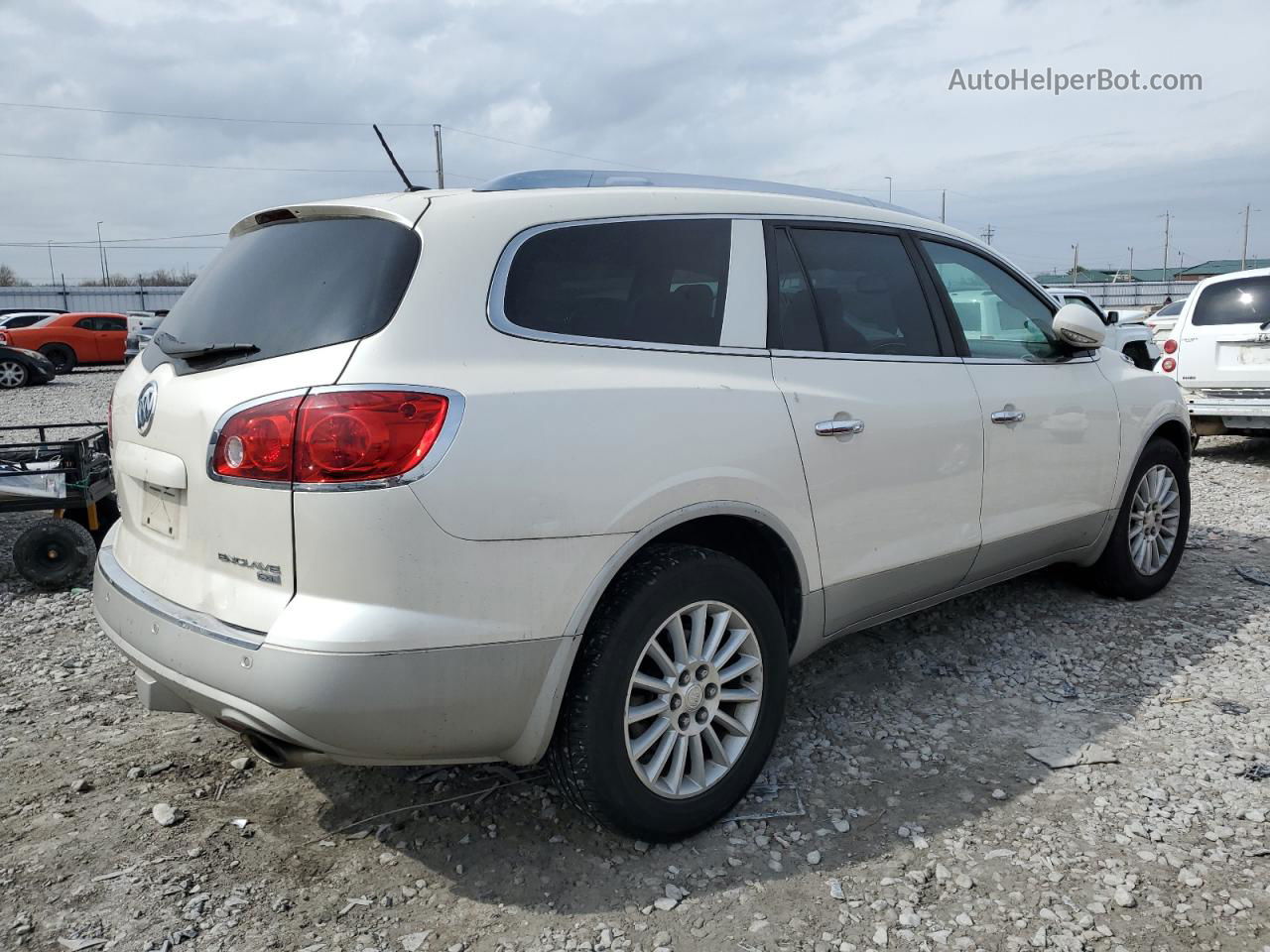 2010 Buick Enclave Cxl White vin: 5GALRBED5AJ220774