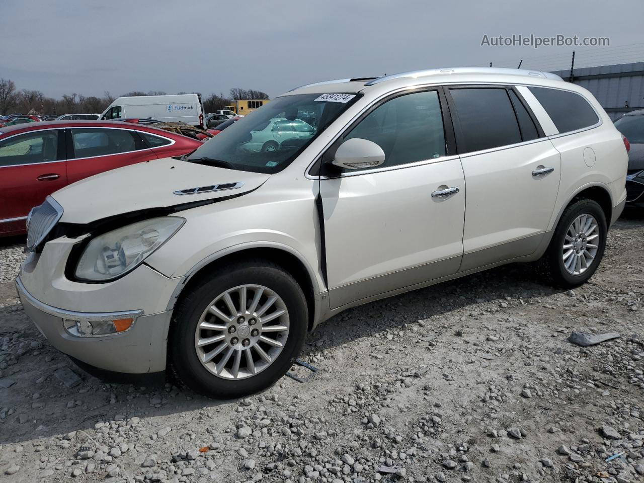 2010 Buick Enclave Cxl White vin: 5GALRBED5AJ220774