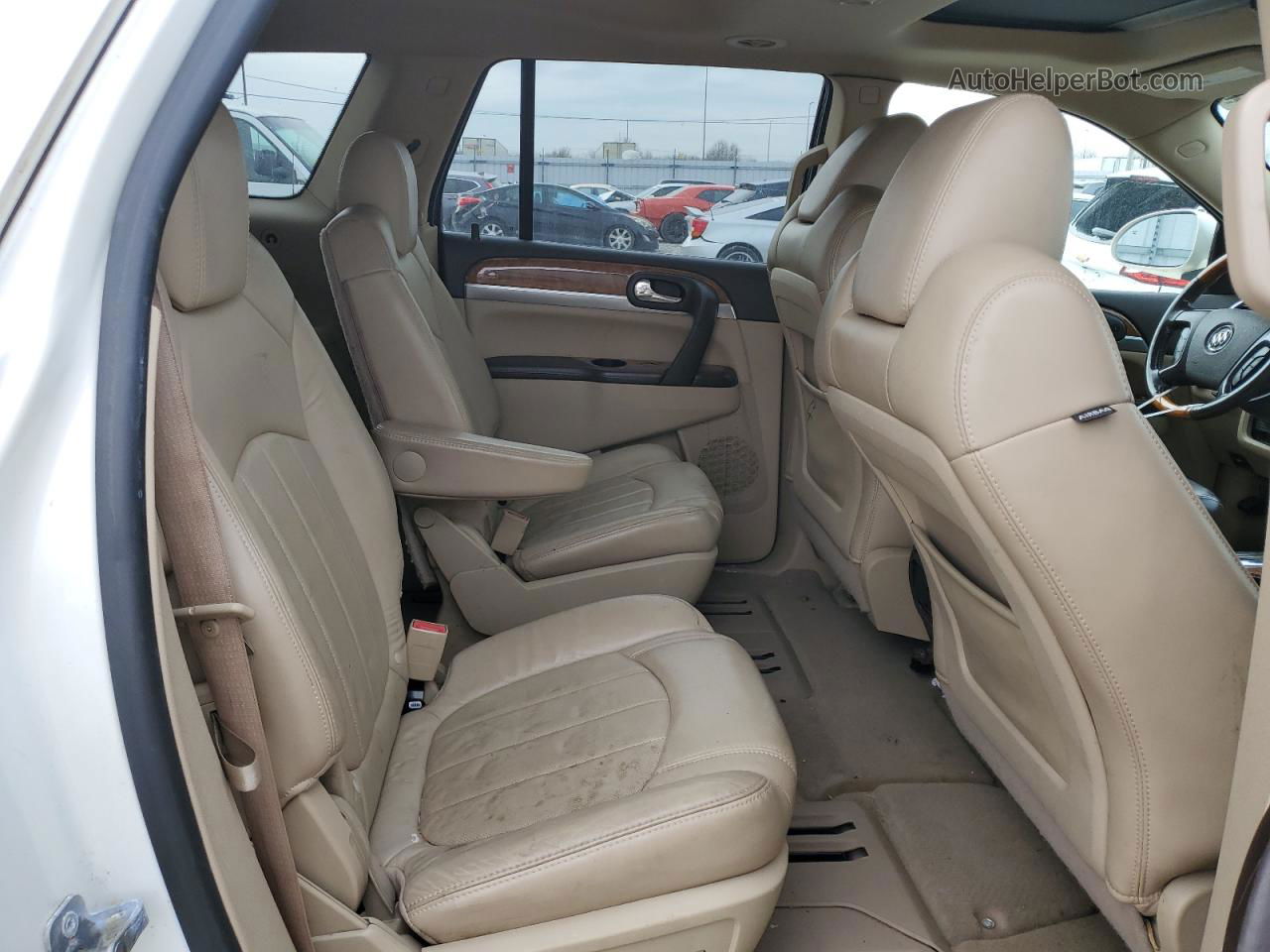 2010 Buick Enclave Cxl White vin: 5GALRBED5AJ220774