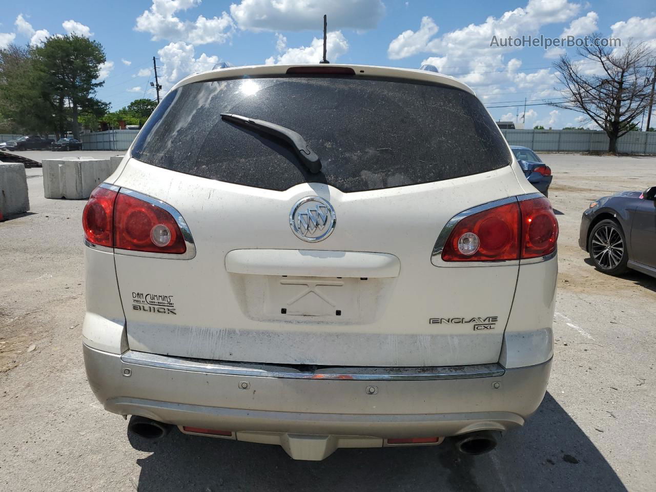 2010 Buick Enclave Cxl White vin: 5GALRCED1AJ169506