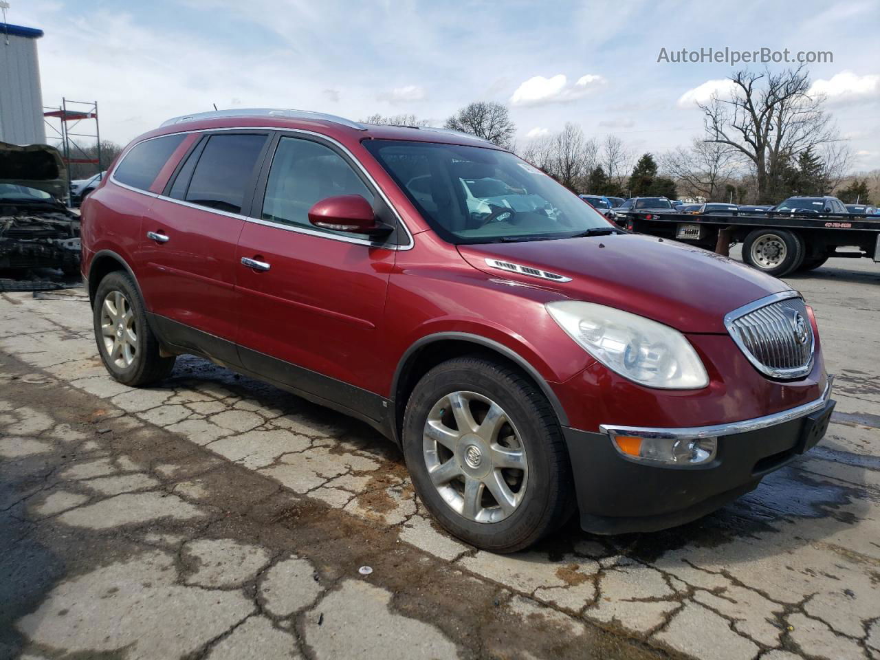 2010 Buick Enclave Cxl Maroon vin: 5GALVBED6AJ222528