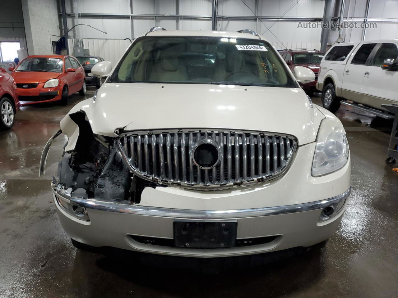 2010 Buick Enclave Cxl White vin: 5GALVCED3AJ108380