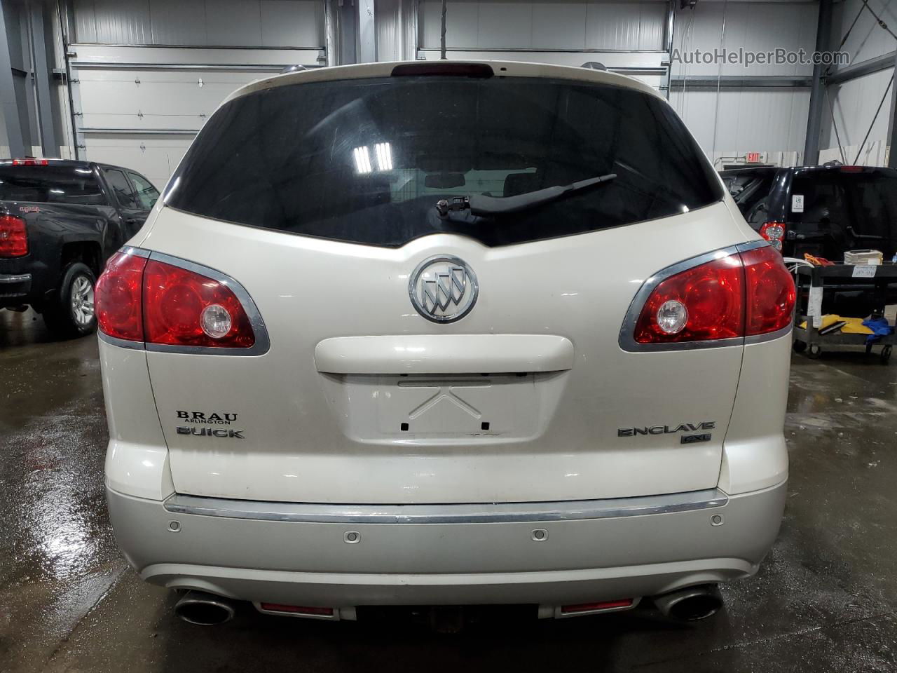 2010 Buick Enclave Cxl White vin: 5GALVCED3AJ108380