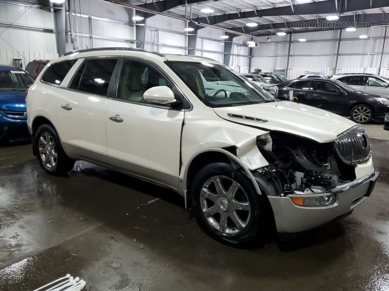 2010 Buick Enclave Cxl White vin: 5GALVCED3AJ108380