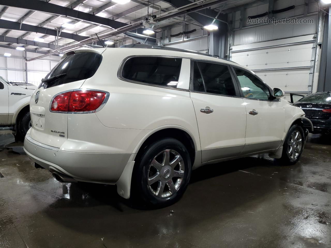 2010 Buick Enclave Cxl White vin: 5GALVCED3AJ108380