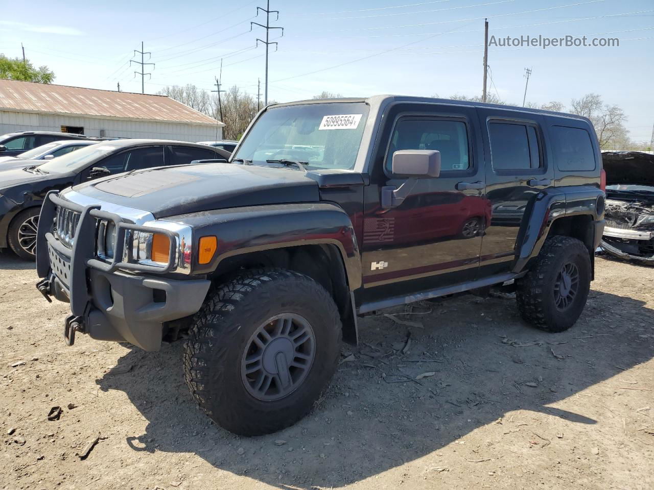 2006 Hummer H3  Black vin: 5GTDN136068100045