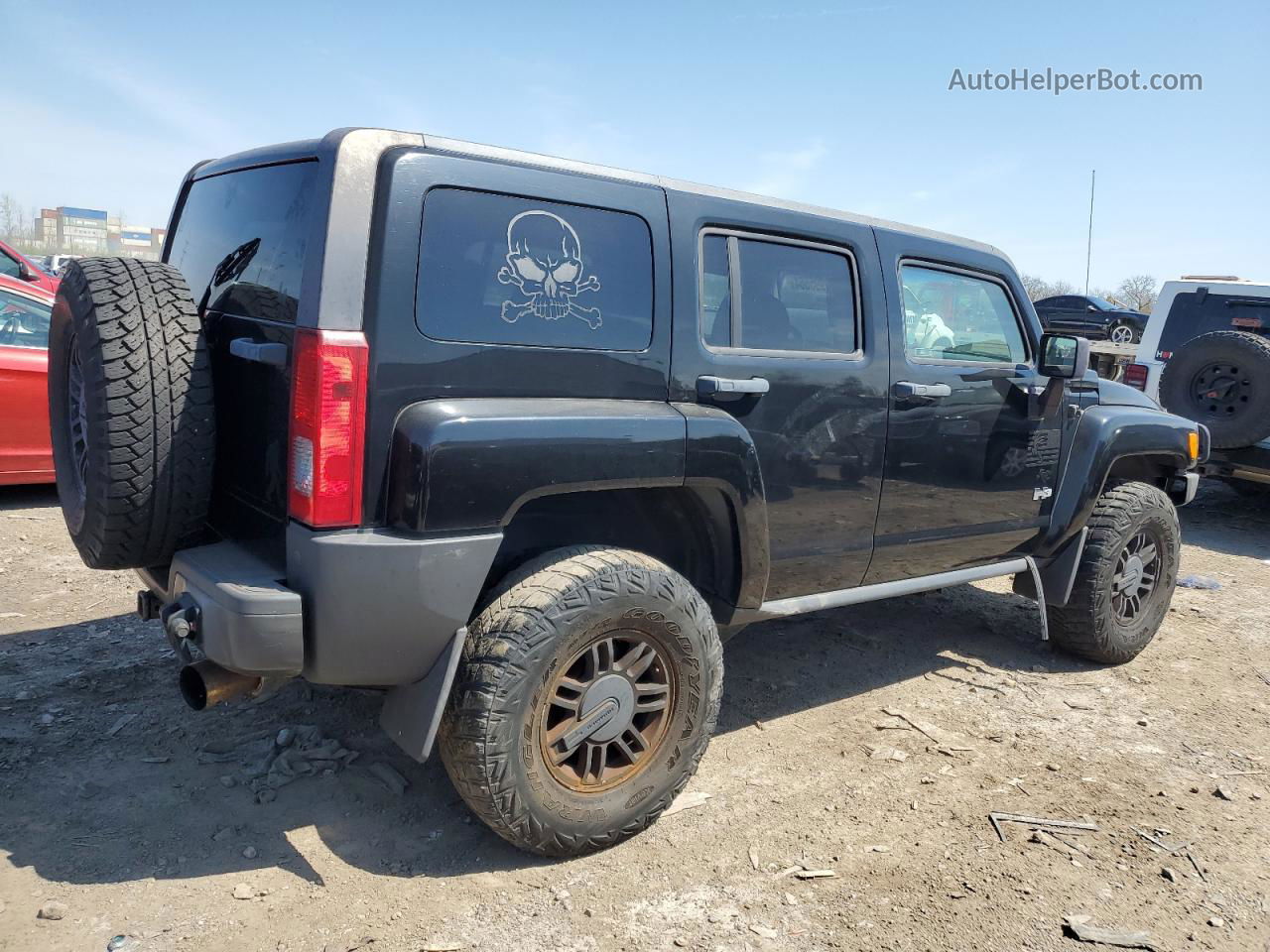 2006 Hummer H3  Black vin: 5GTDN136068100045