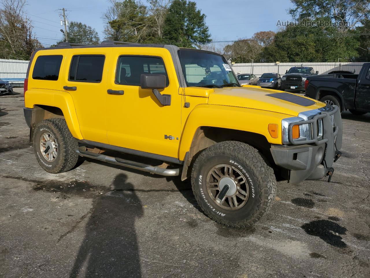 2006 Hummer H3  Yellow vin: 5GTDN136068108551