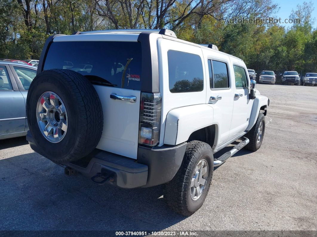 2006 Hummer H3 Suv White vin: 5GTDN136068108940