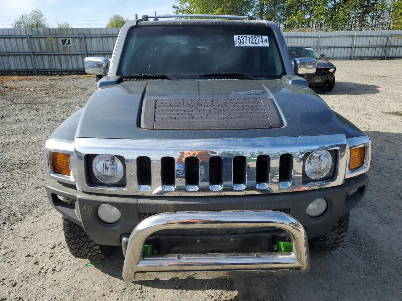 2006 Hummer H3  Gray vin: 5GTDN136068318213