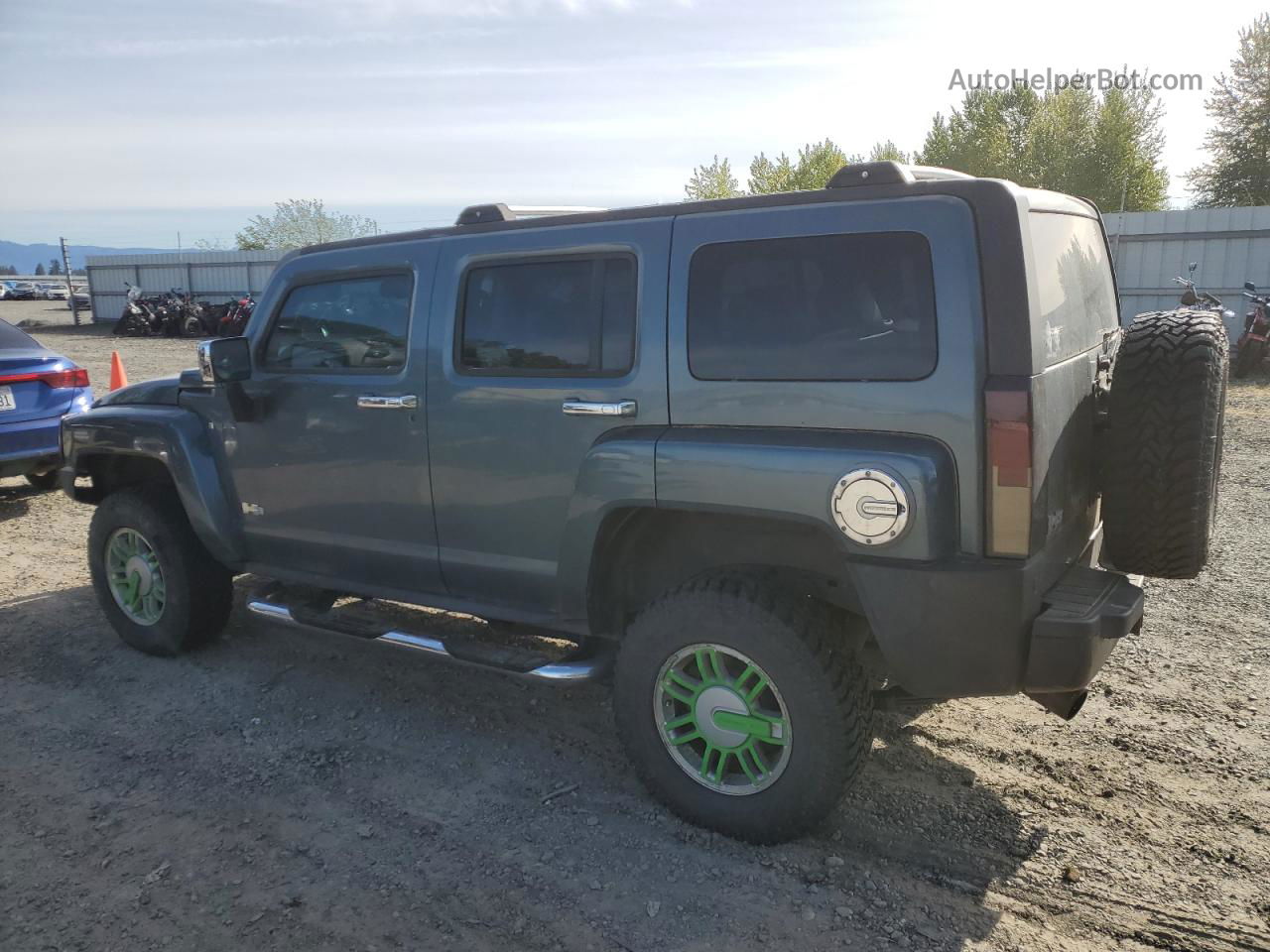 2006 Hummer H3  Gray vin: 5GTDN136068318213