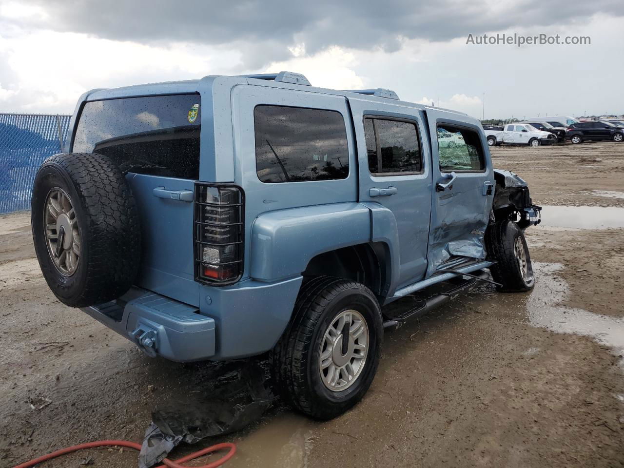 2006 Hummer H3  Синий vin: 5GTDN136168128047