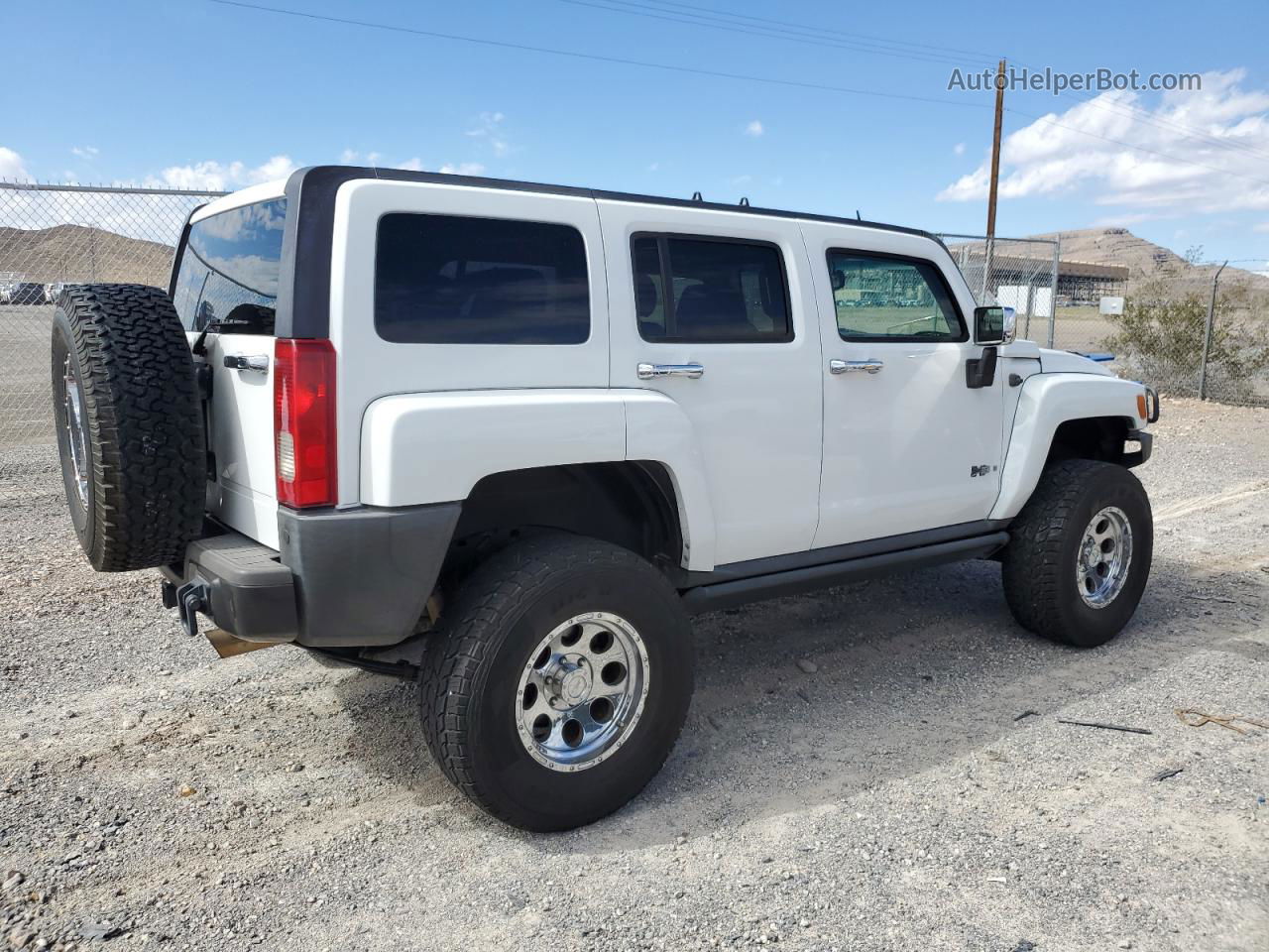 2006 Hummer H3  White vin: 5GTDN136168140859