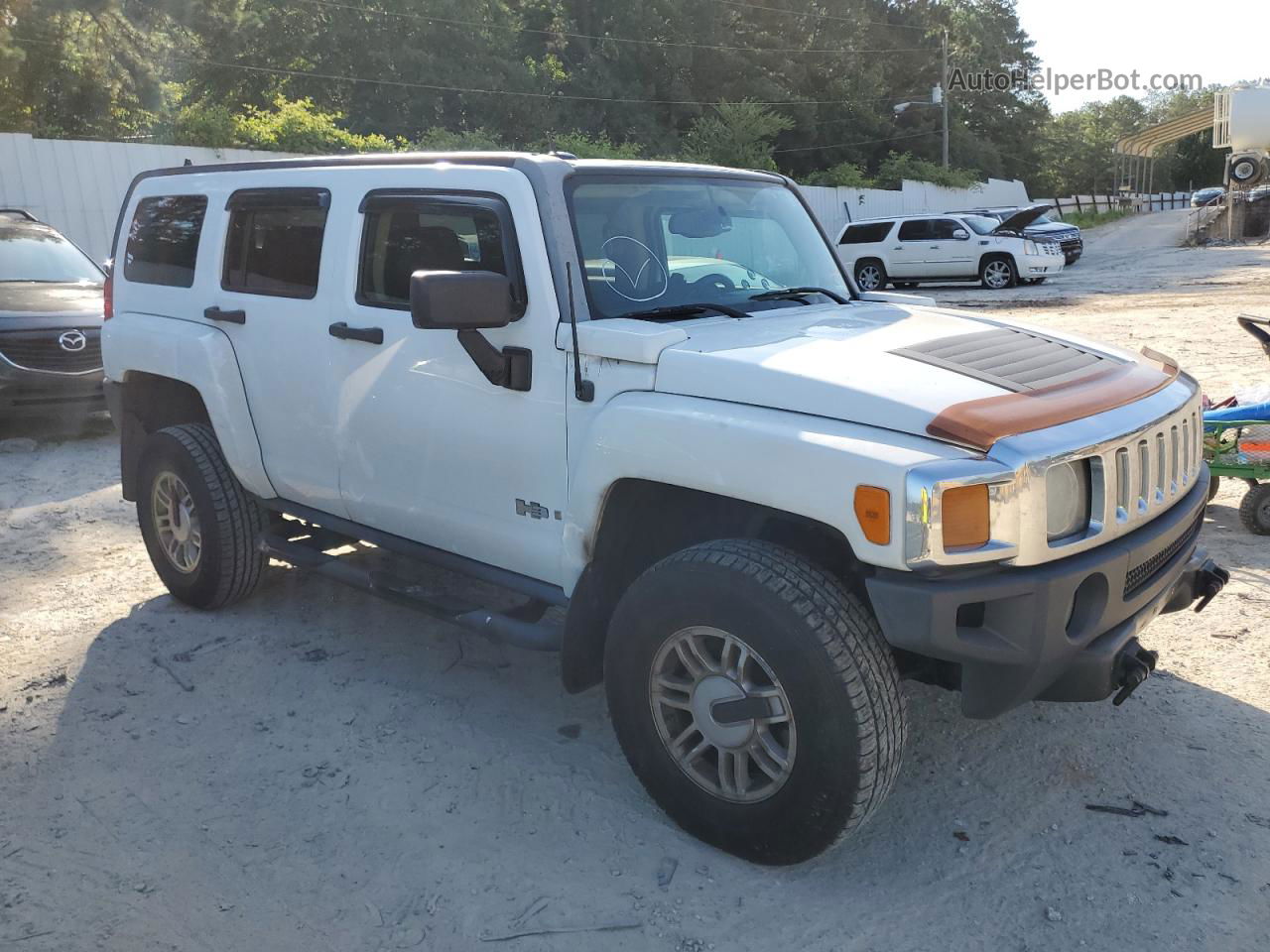 2006 Hummer H3  White vin: 5GTDN136168142403