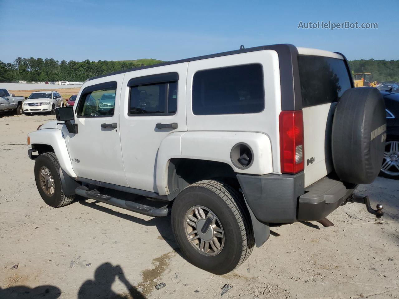 2006 Hummer H3  White vin: 5GTDN136168142403