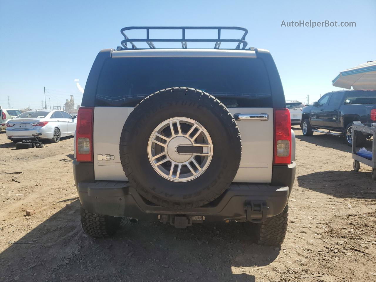 2006 Hummer H3  Gray vin: 5GTDN136168143633