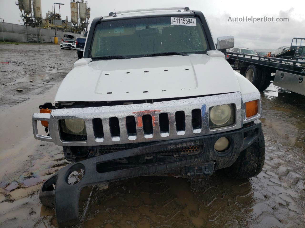 2006 Hummer H3  Белый vin: 5GTDN136168168919