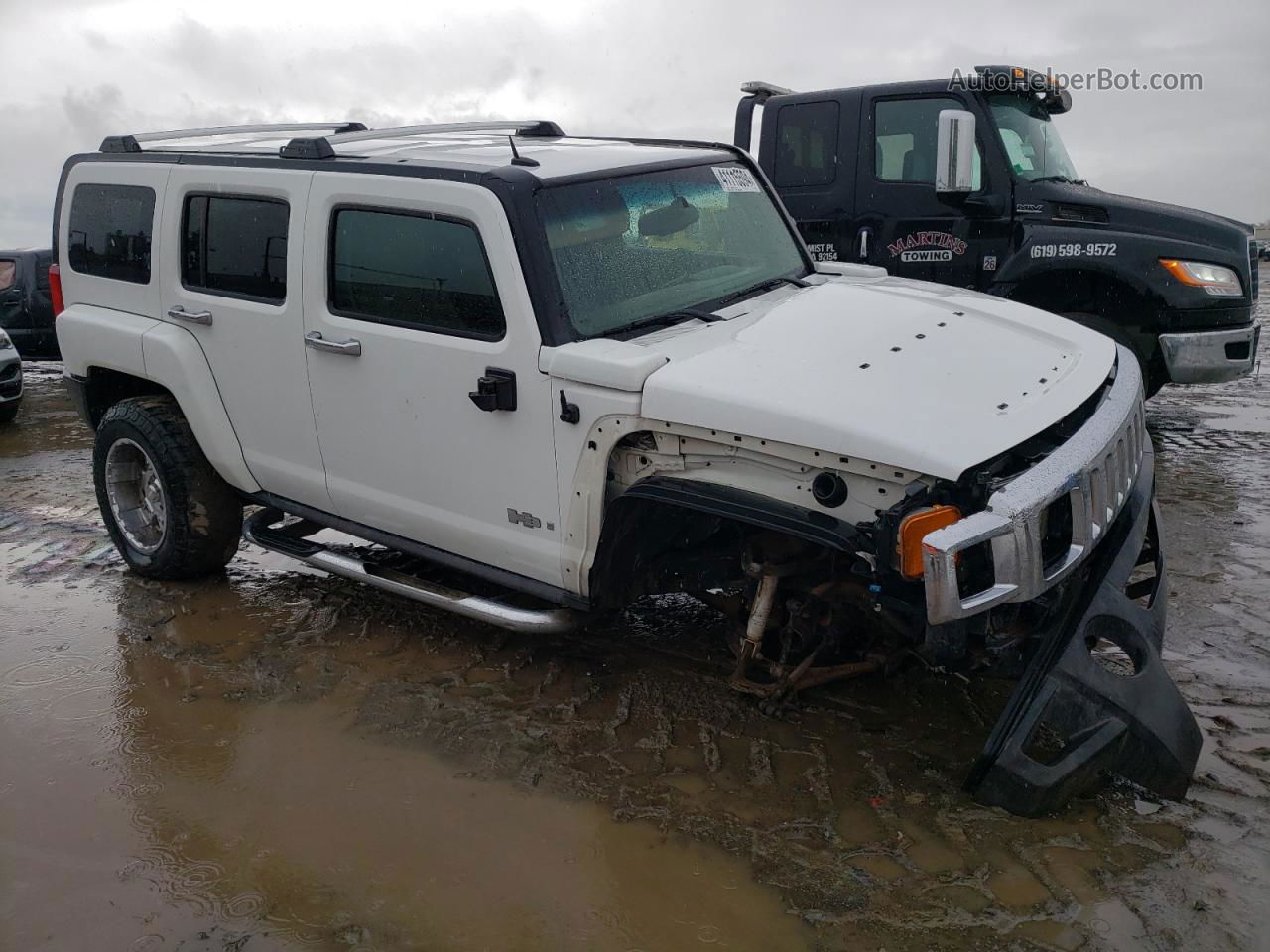 2006 Hummer H3  Белый vin: 5GTDN136168168919