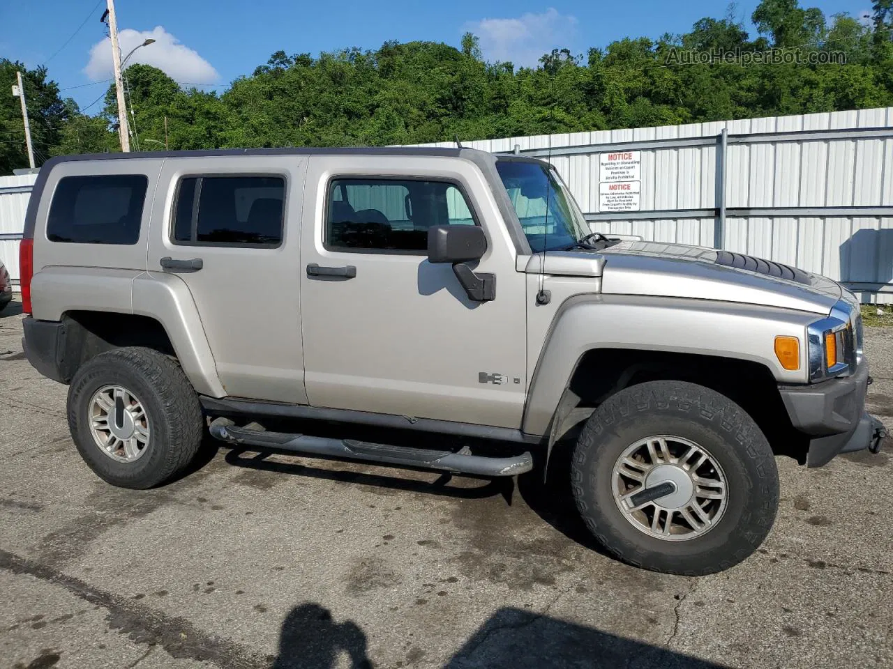 2006 Hummer H3  Серебряный vin: 5GTDN136168179368