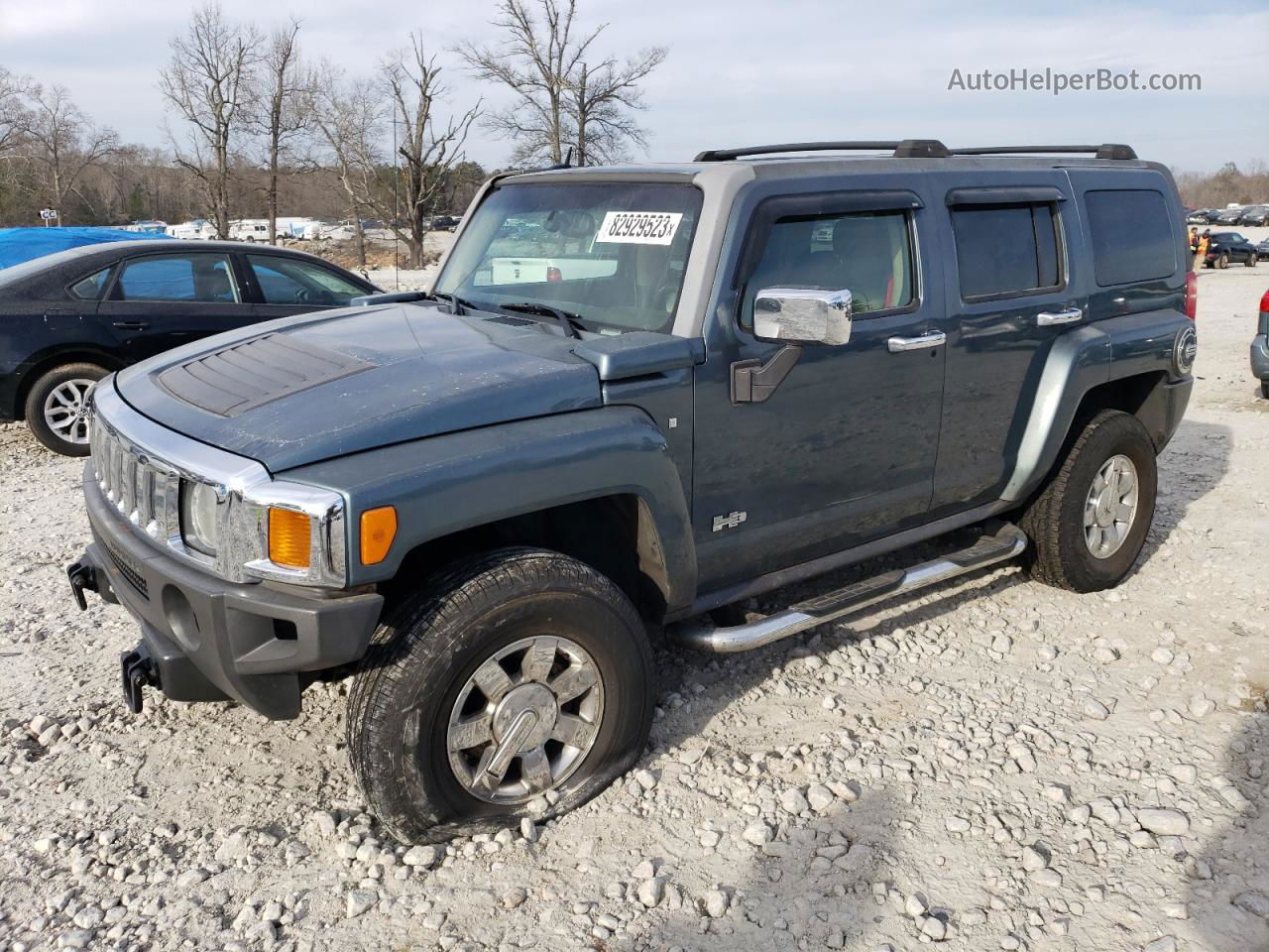 2006 Hummer H3  Gray vin: 5GTDN136168257728