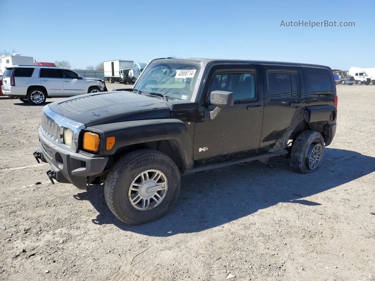 2006 Hummer H3  Черный vin: 5GTDN136168271953