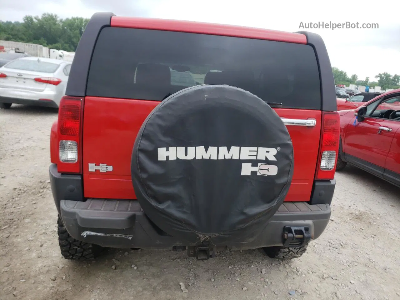 2006 Hummer H3  Красный vin: 5GTDN136168331665