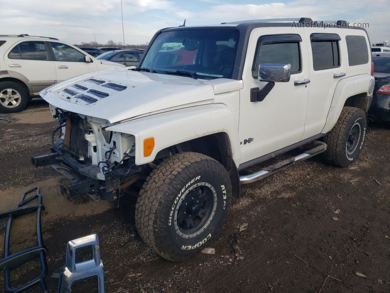 2006 Hummer H3  White vin: 5GTDN136268136495