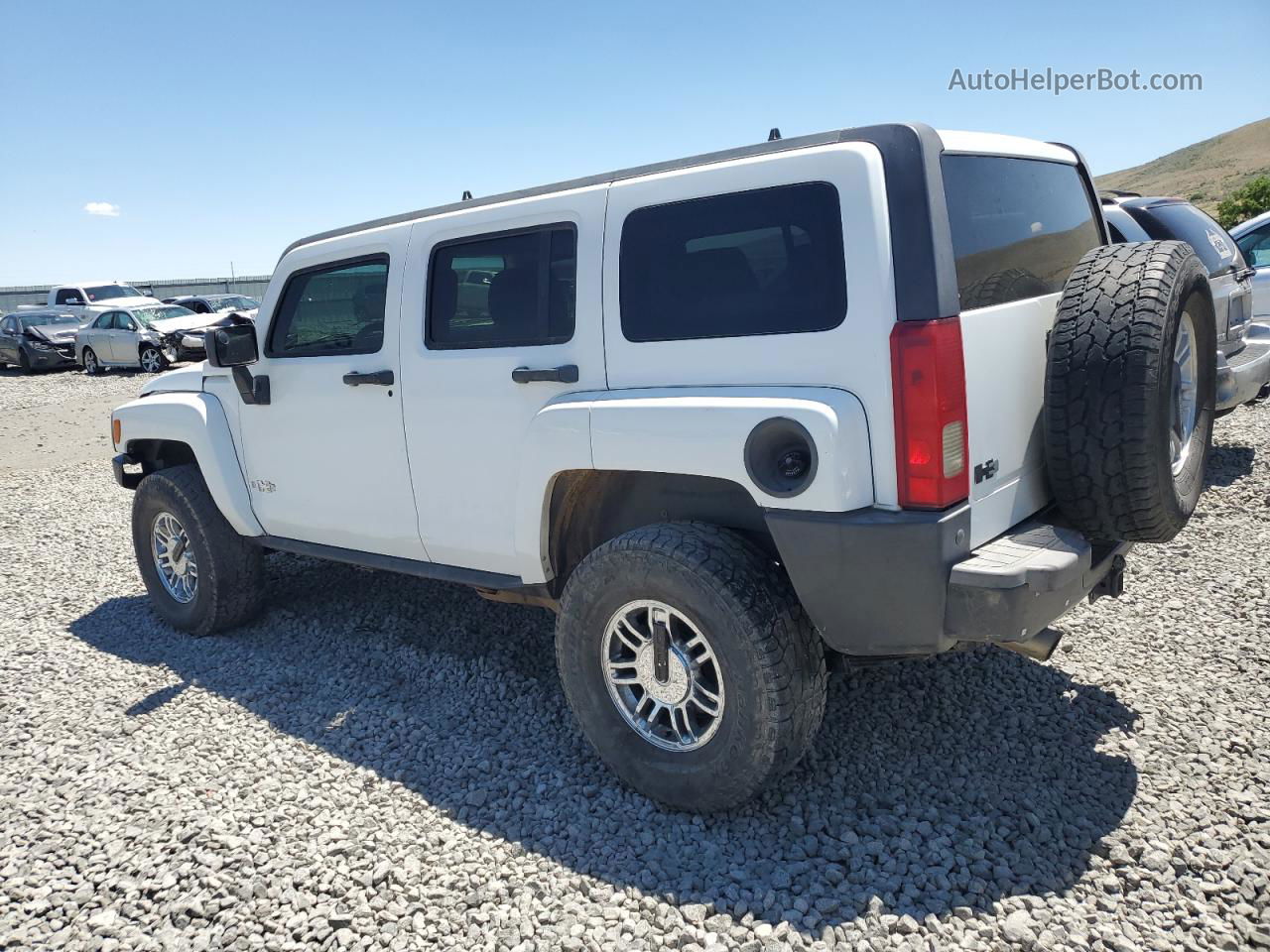 2006 Hummer H3  White vin: 5GTDN136268149781