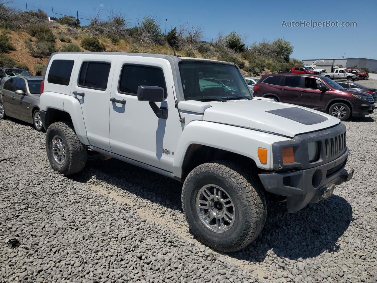 2006 Hummer H3  White vin: 5GTDN136268149781