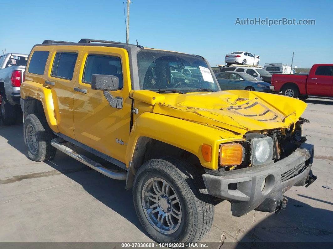 2006 Hummer H3 Suv Yellow vin: 5GTDN136268173885