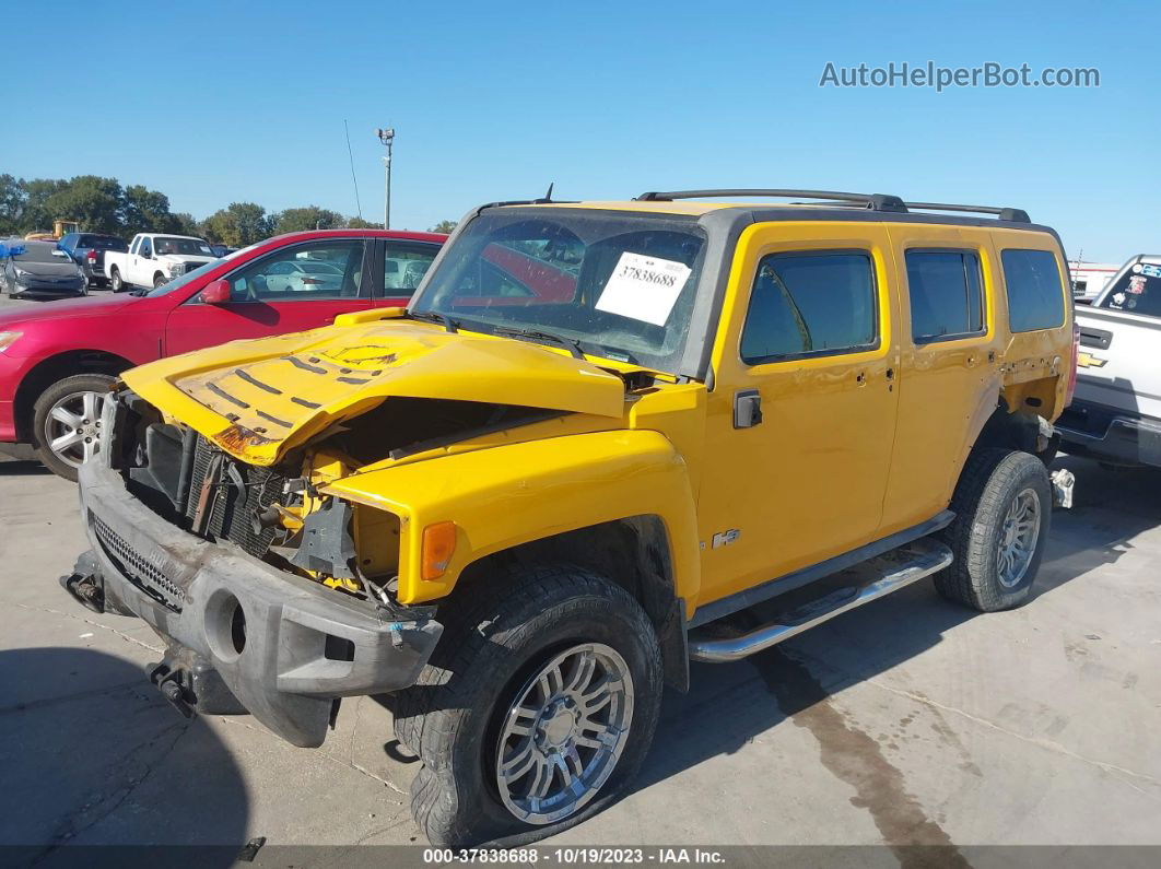 2006 Hummer H3 Suv Yellow vin: 5GTDN136268173885