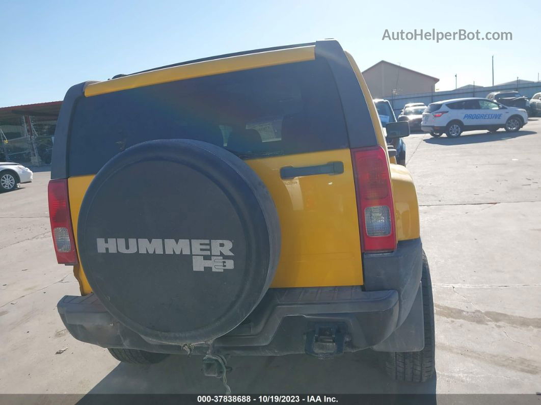 2006 Hummer H3 Suv Yellow vin: 5GTDN136268173885