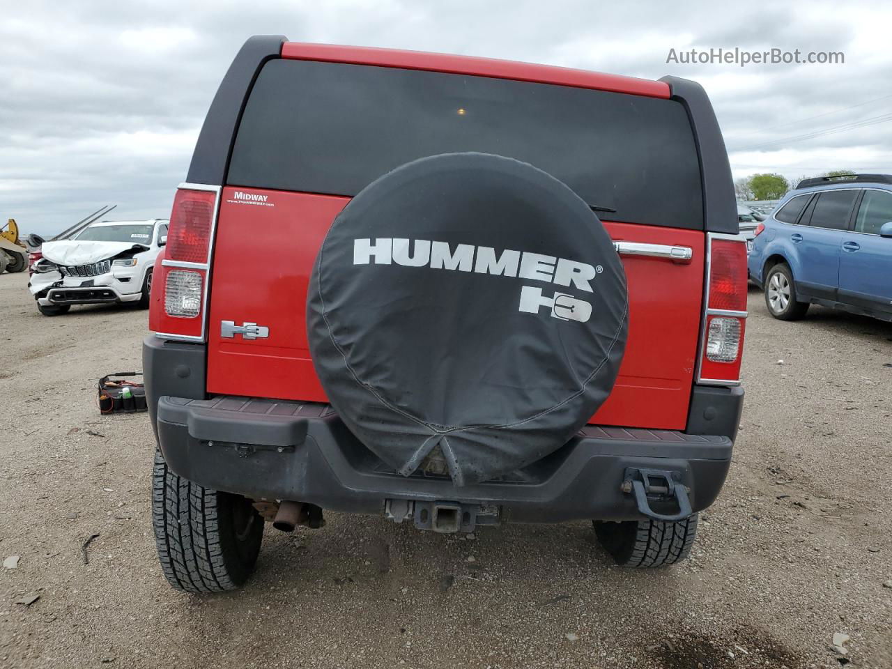 2006 Hummer H3  Красный vin: 5GTDN136368101996