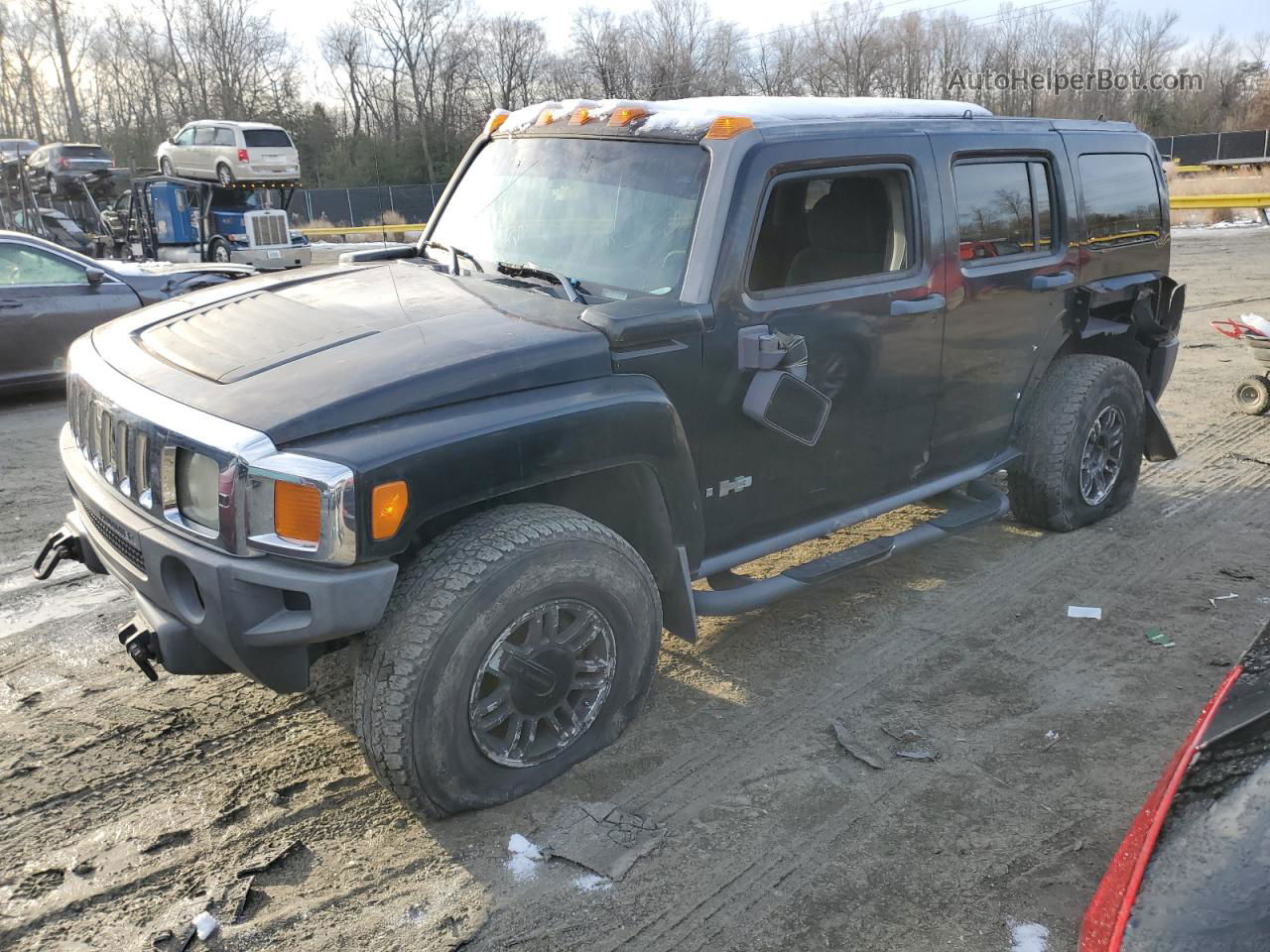 2006 Hummer H3  Black vin: 5GTDN136368125392