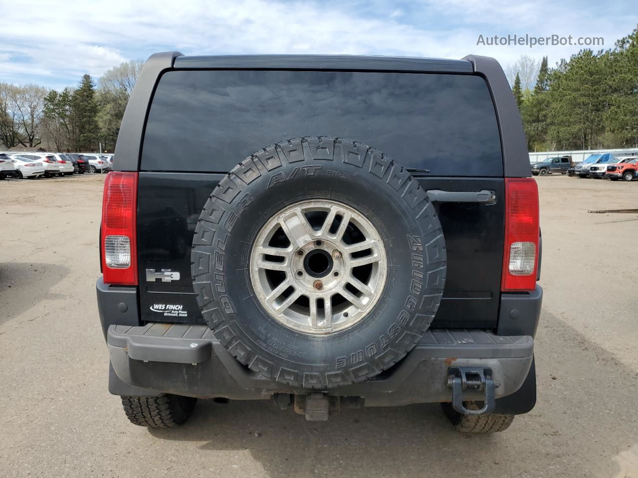 2006 Hummer H3  Черный vin: 5GTDN136368129507