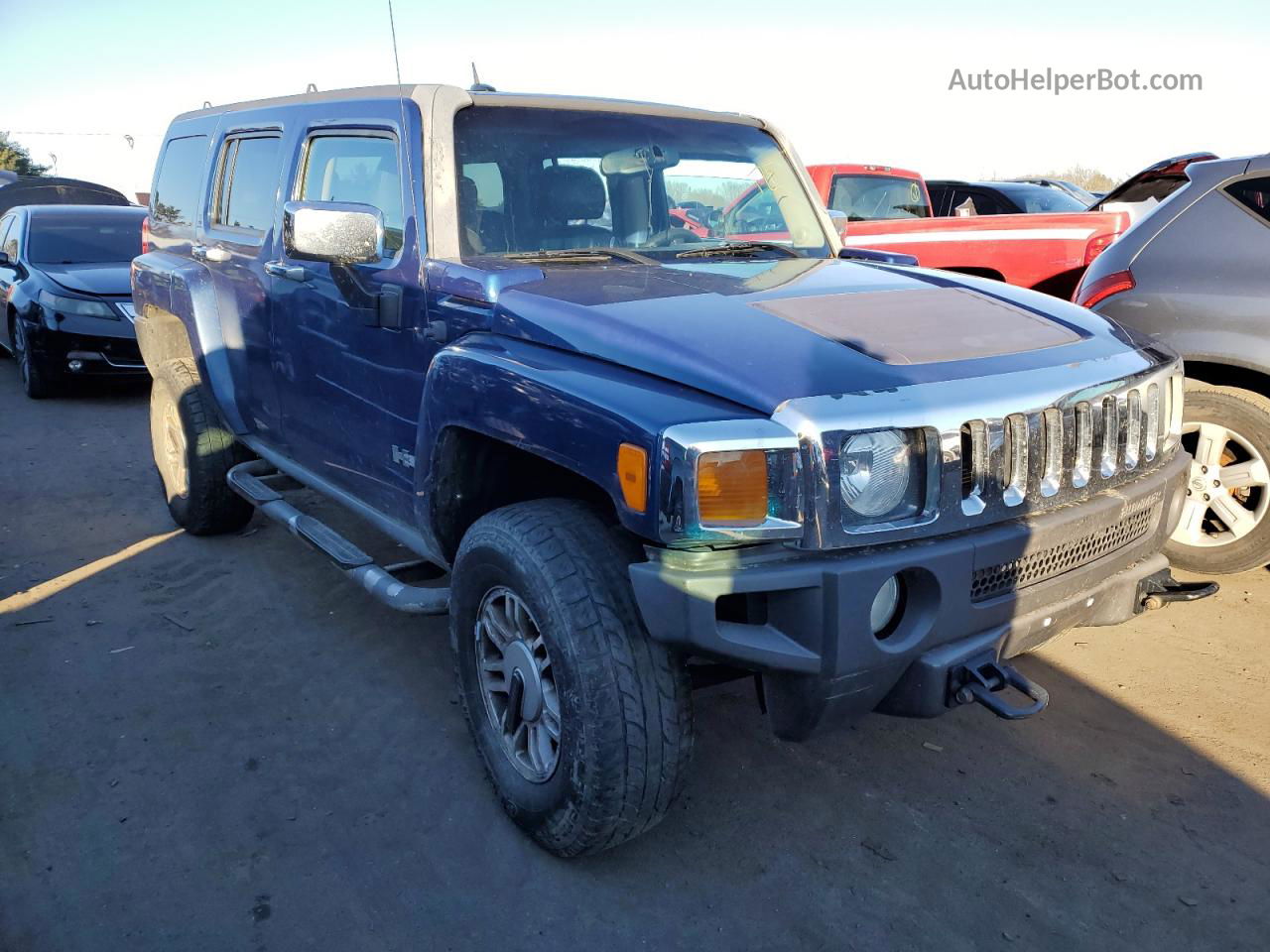 2006 Hummer H3  Синий vin: 5GTDN136368154780