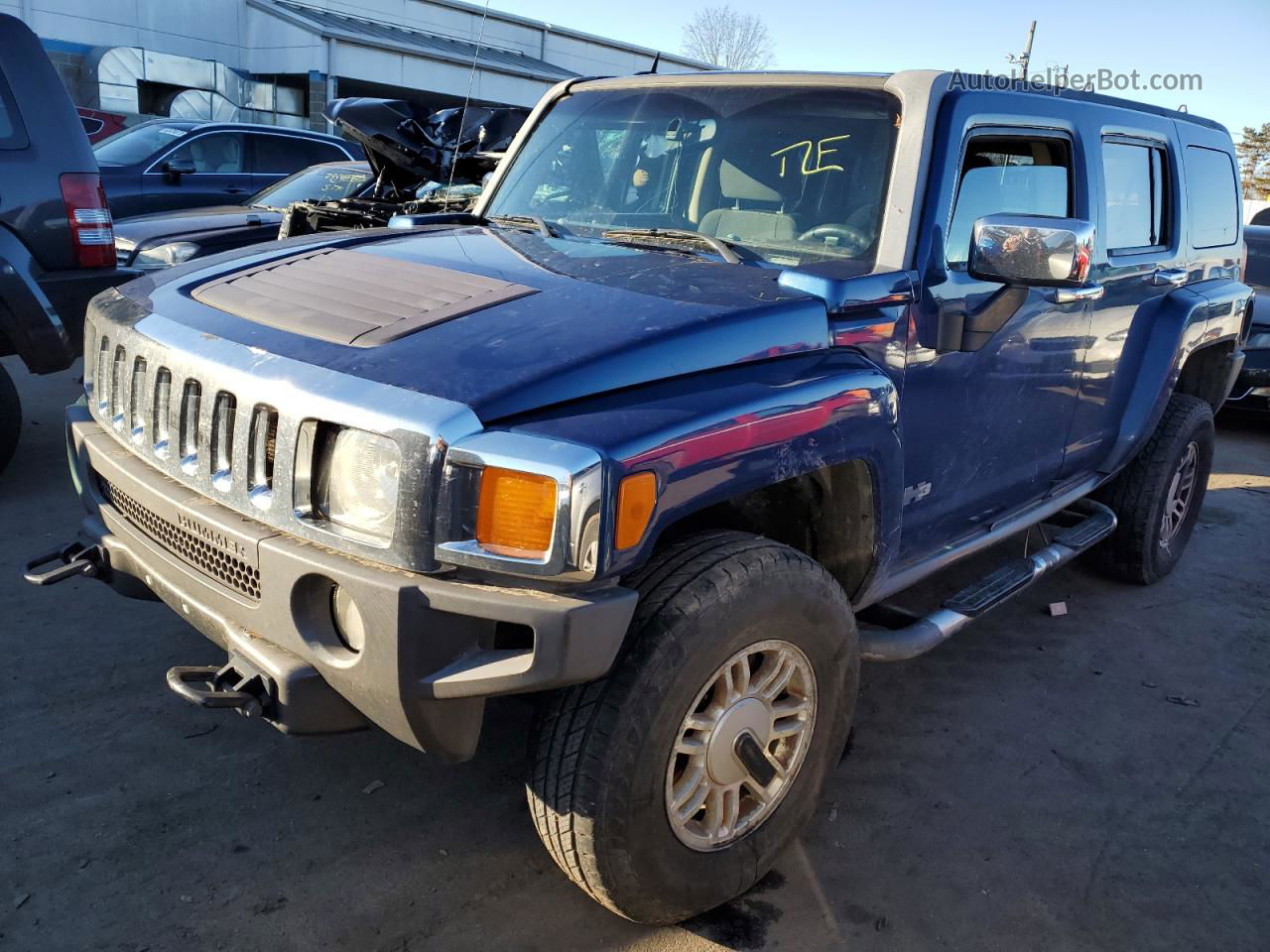 2006 Hummer H3  Синий vin: 5GTDN136368154780