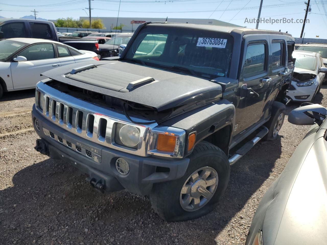 2006 Hummer H3  Черный vin: 5GTDN136368233074