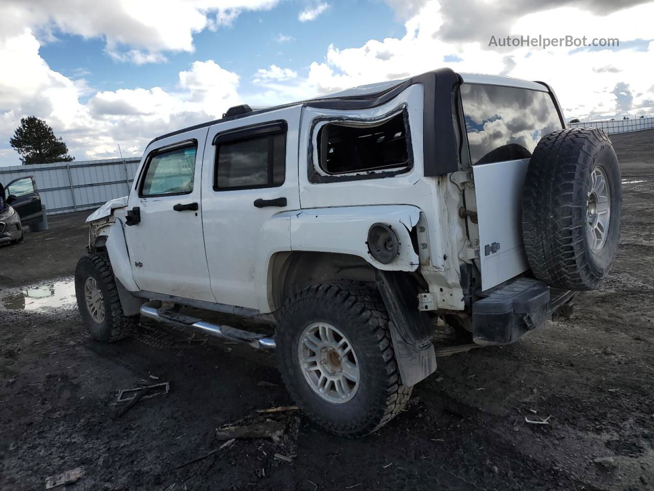 2006 Hummer H3  White vin: 5GTDN136368252093