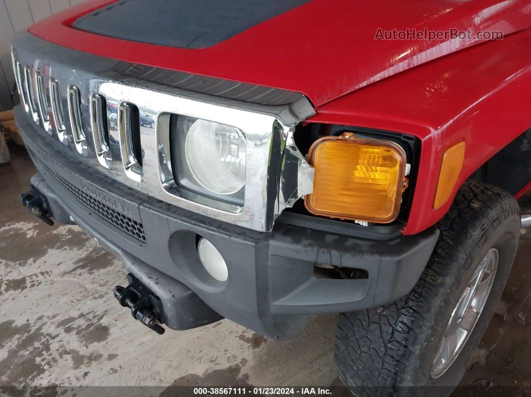 2006 Hummer H3 Suv   Red vin: 5GTDN136468131489