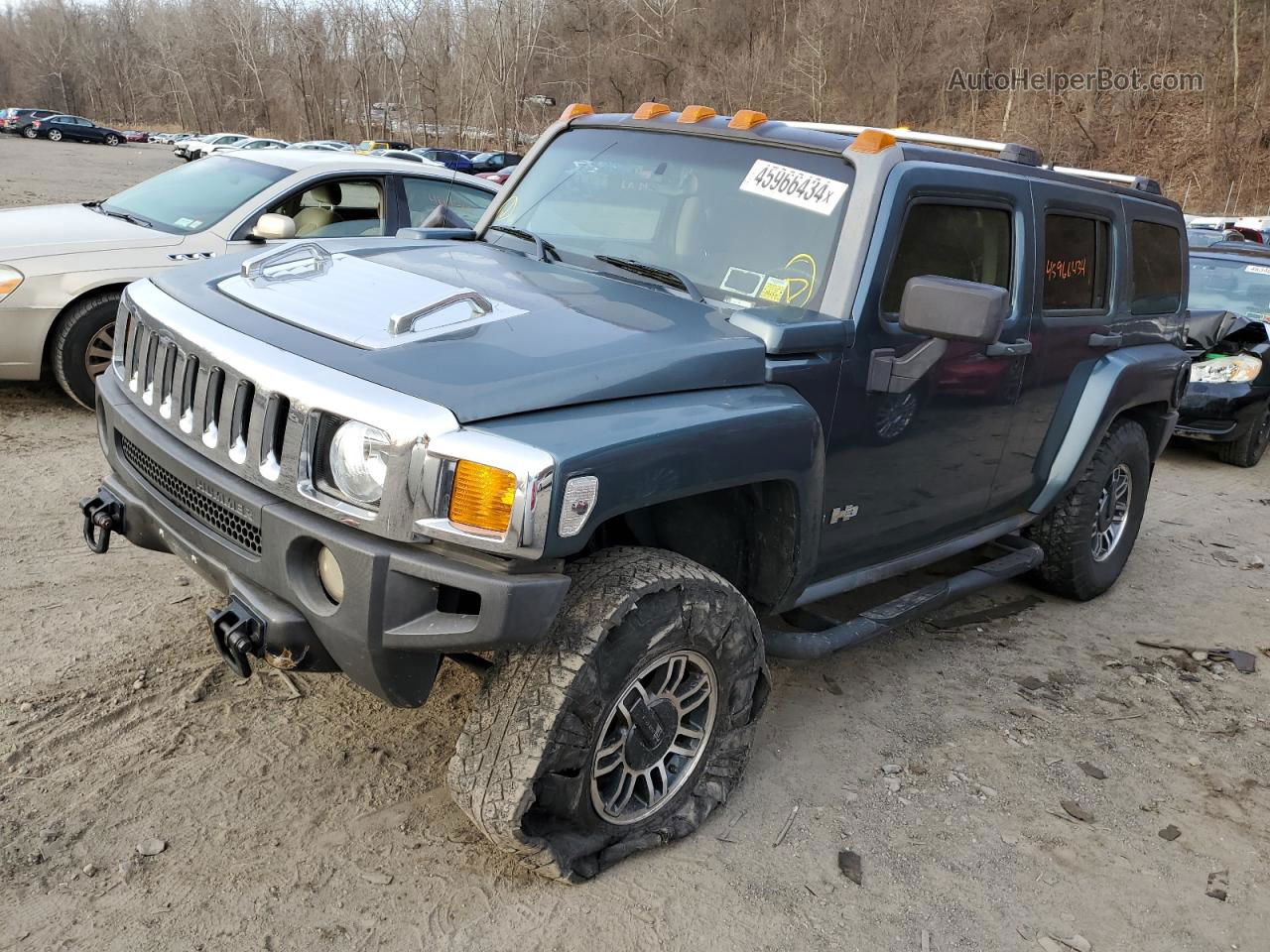 2006 Hummer H3  Gray vin: 5GTDN136468146798