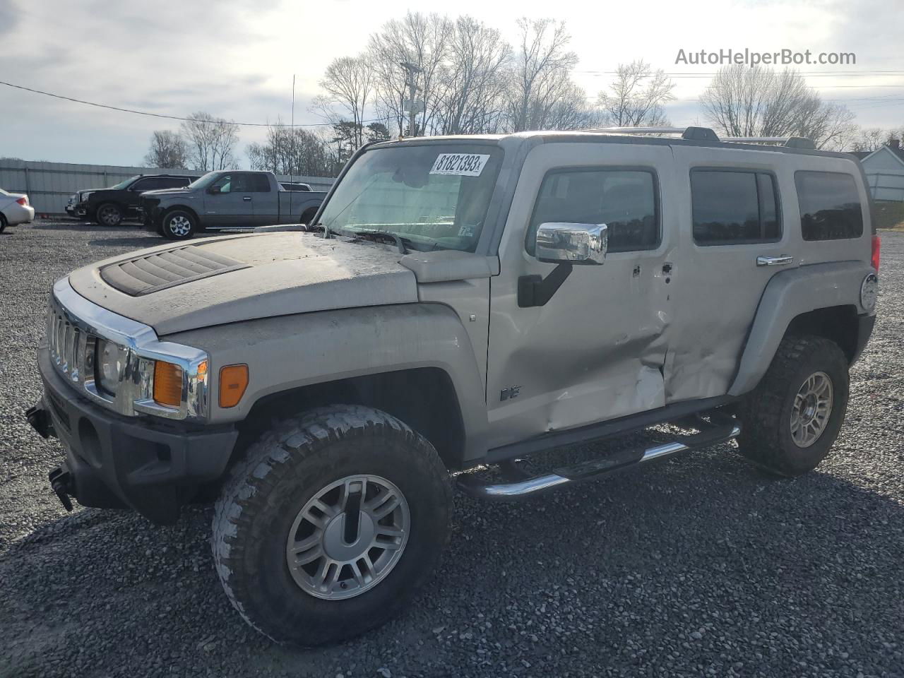 2006 Hummer H3  Gray vin: 5GTDN136468260445