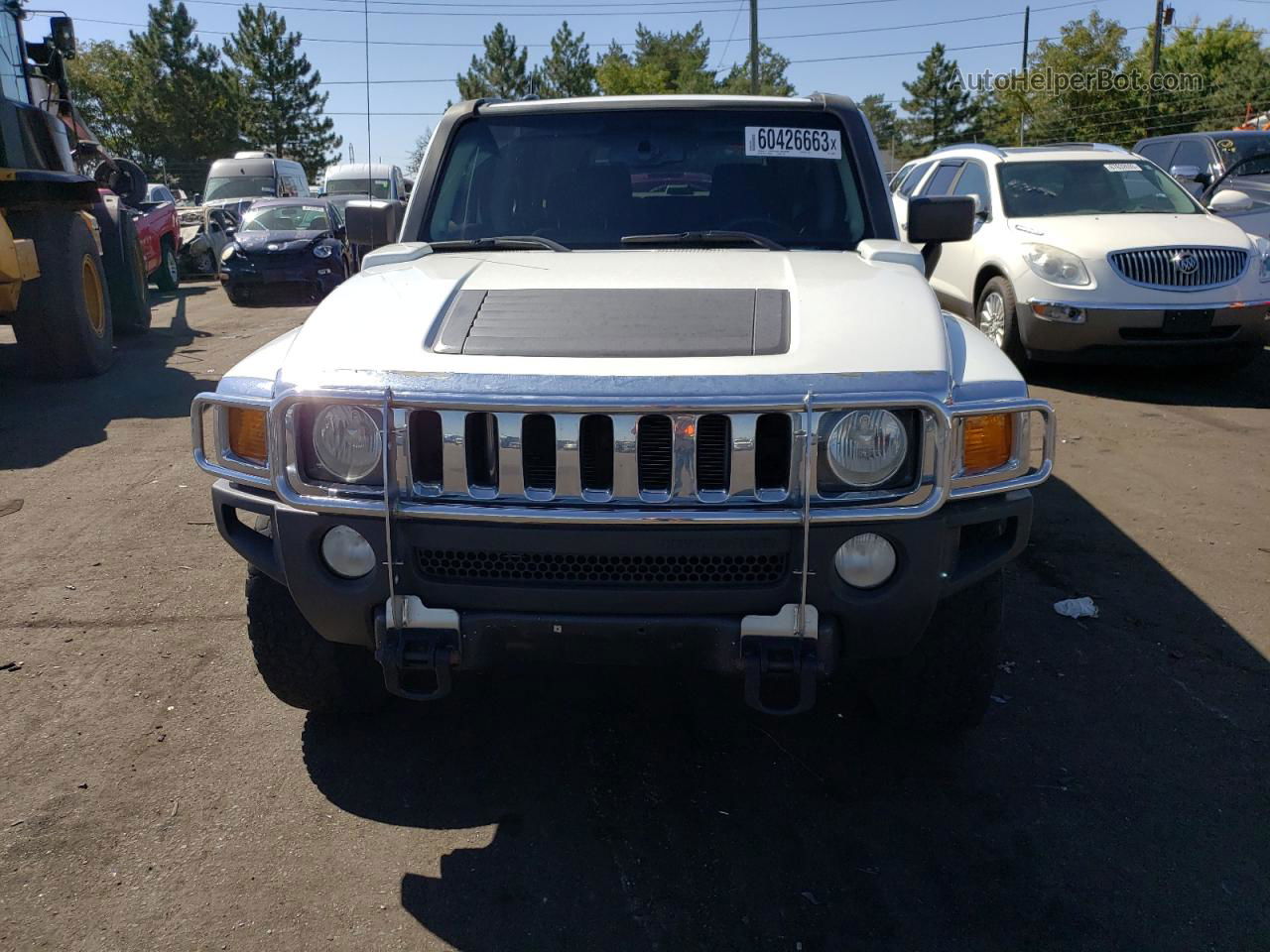 2006 Hummer H3  White vin: 5GTDN136468289234