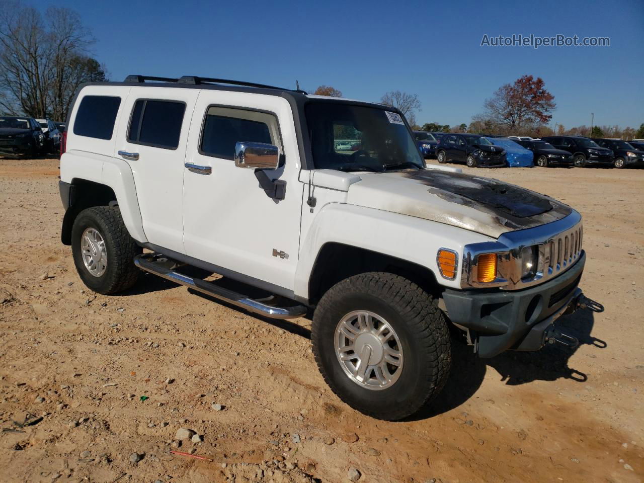 2006 Hummer H3  White vin: 5GTDN136468303830