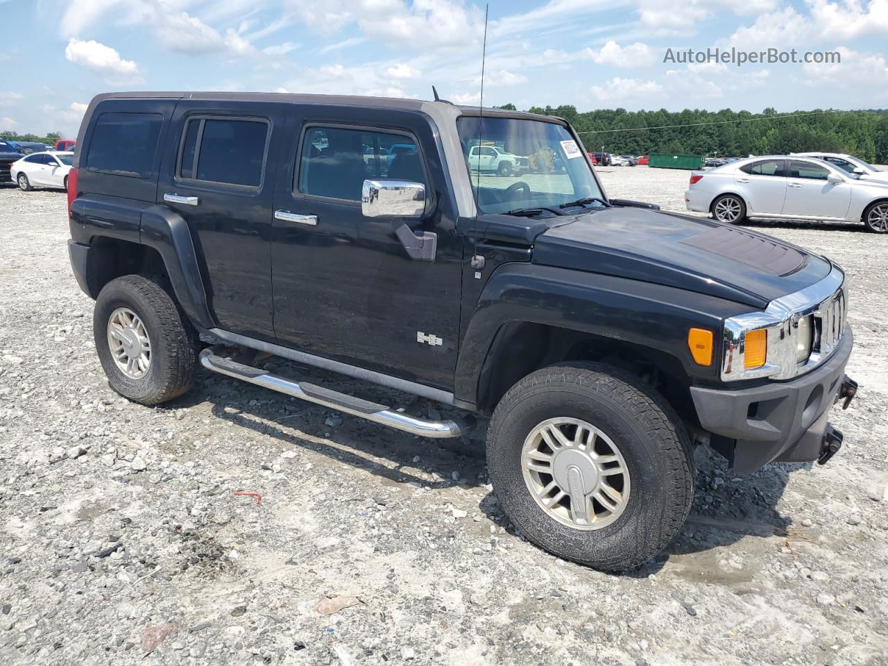 2006 Hummer H3  Black vin: 5GTDN136468308381