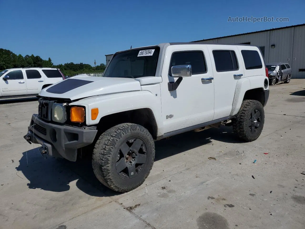 2006 Hummer H3  White vin: 5GTDN136468313807