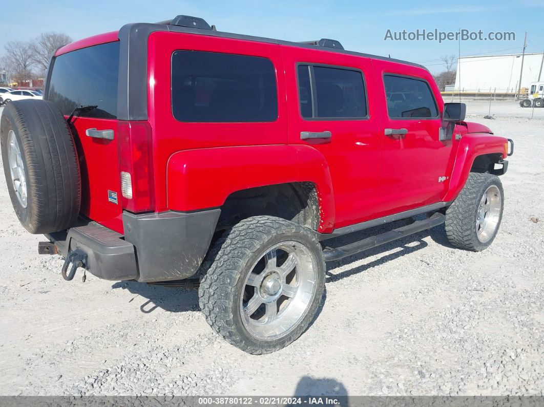 2006 Hummer H3 Suv   Red vin: 5GTDN136568109355